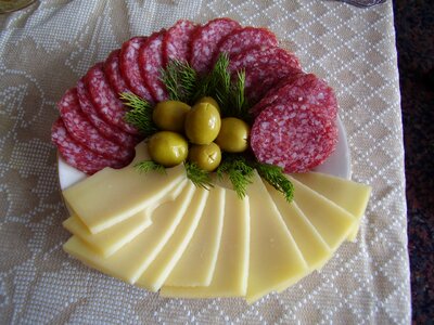 Sausage cheese olives