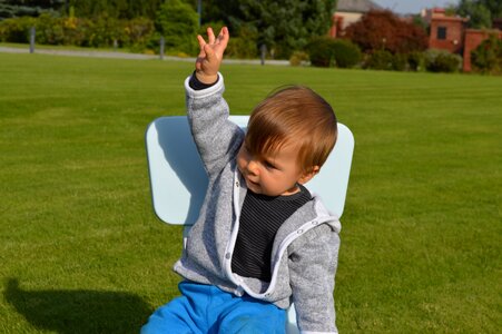 Children greeting gestures