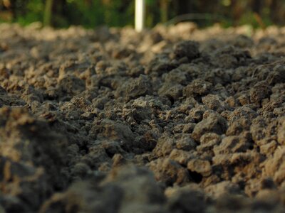 Ground brown earth rocks