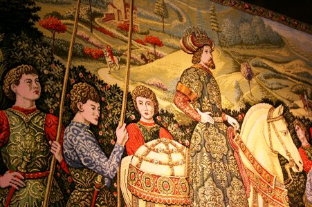 Tapestry knights middle ages