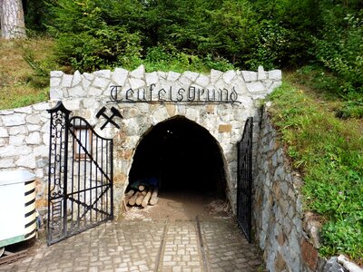 Mining tunnel open pit mining photo