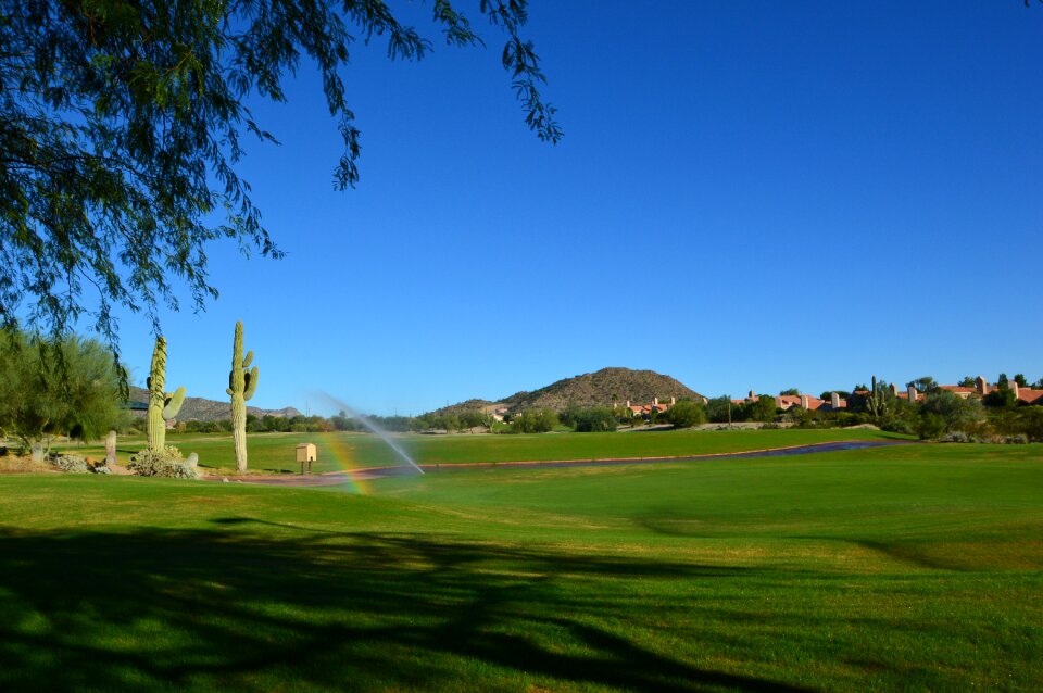 View mountain fairway