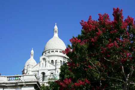 Sacre coeur dome of church paris