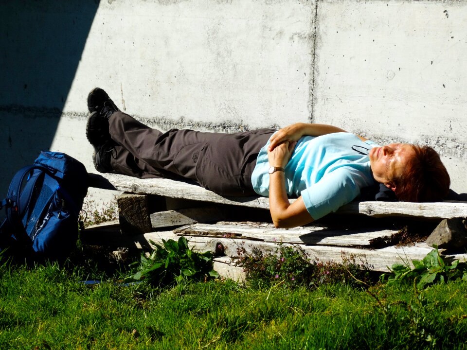 Rest sunbathing enjoy