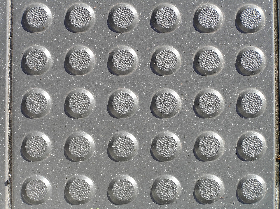 Rounded concrete pattern