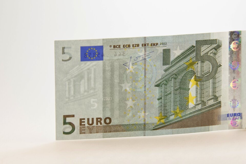 Five dollar bill currency