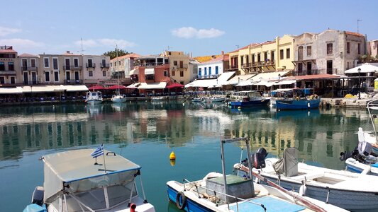 Crete venetian port rethymno photo