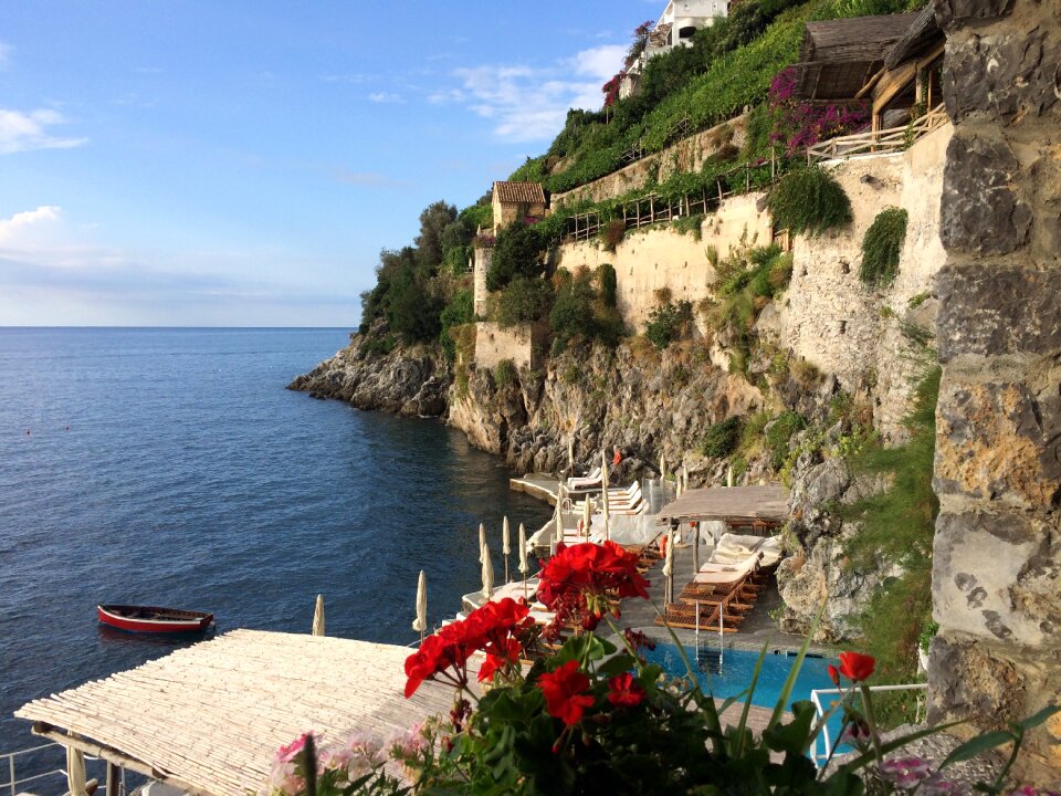 Landscape cliff shore