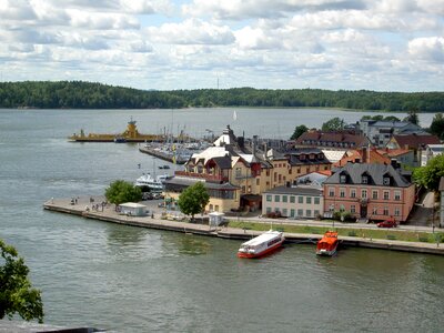 Scenic bay scenery