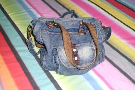 Handbag jean backpack