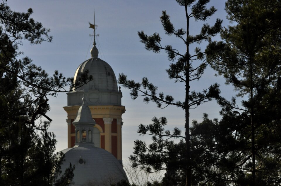 Church landscape tower