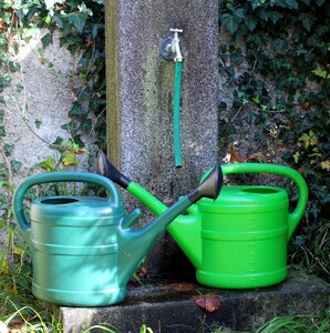 Garden irrigation pot photo