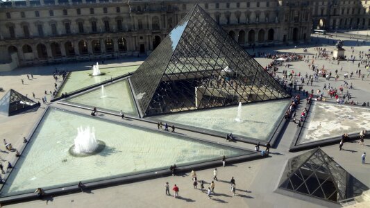 Pyramid louvre paris photo
