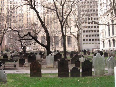 Cemetery new york wall street photo