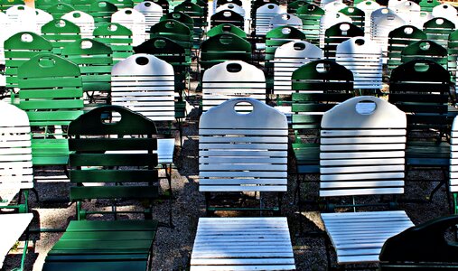 Chair series seat green photo