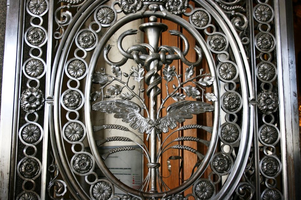 Iron gate wrought iron iron fence