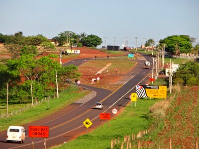Avenue roundabout construction site