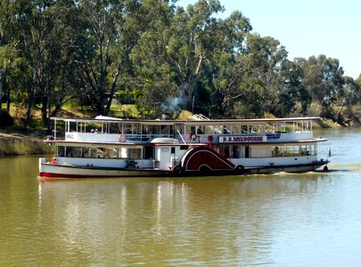 Paddle steamer boat