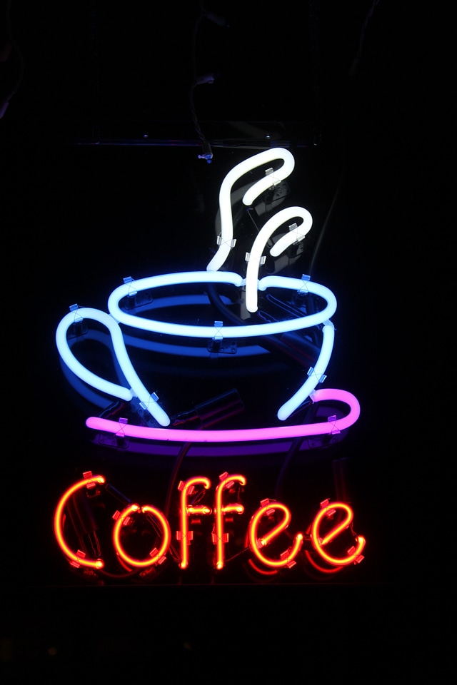 Signage illuminated bright