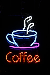 Signage illuminated bright