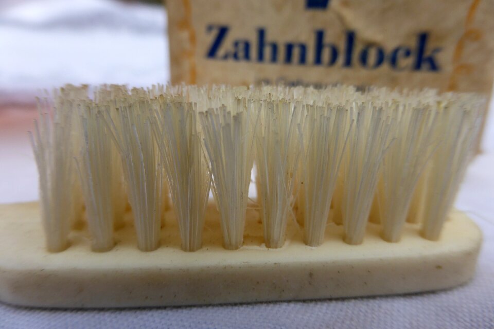 Bristles clean close up