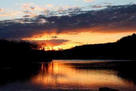 Italy evening lake