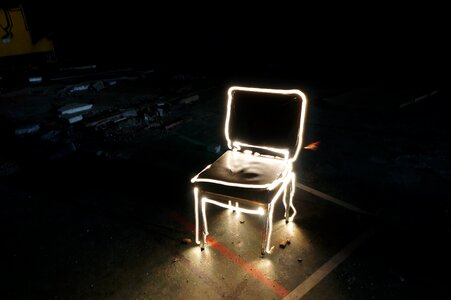 Chair light shadow photo