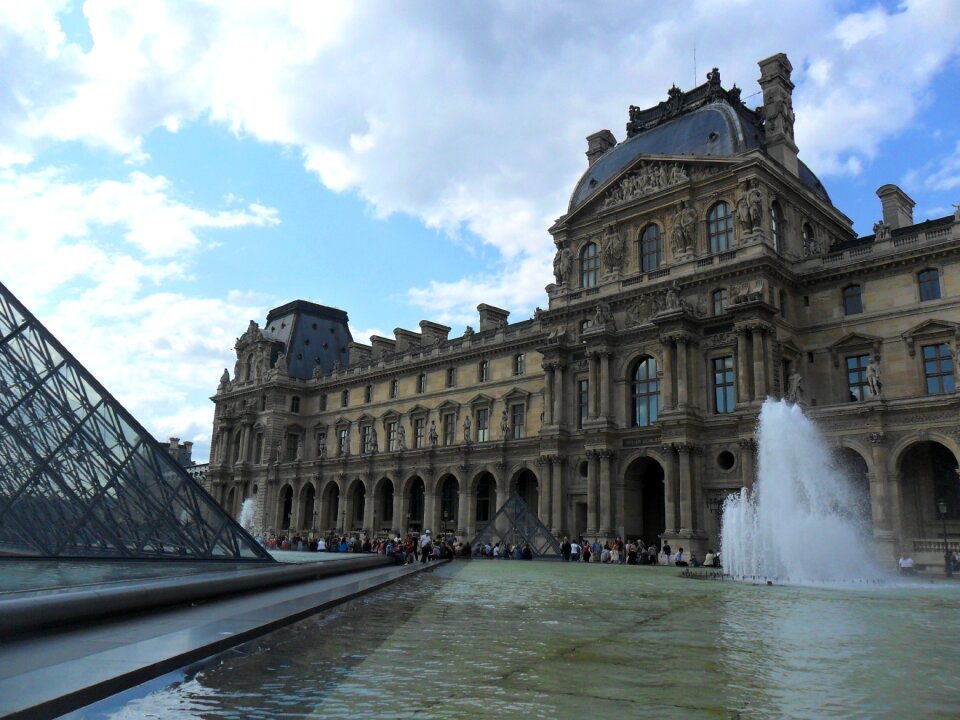 Pyramid the museum monuments photo