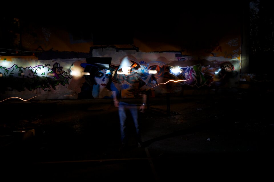 Lightpainting light shadow