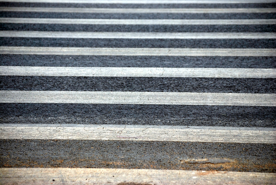 Stripes warning street