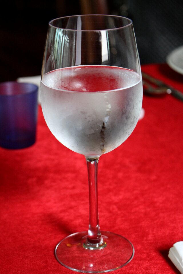 Wine glasses cup water