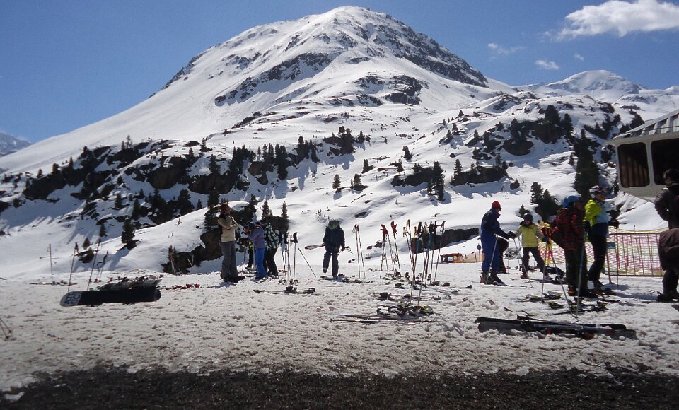 Nature seasons of the year mountains