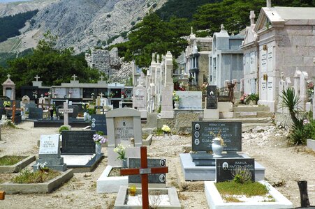 Old cemetery tombstone crosses