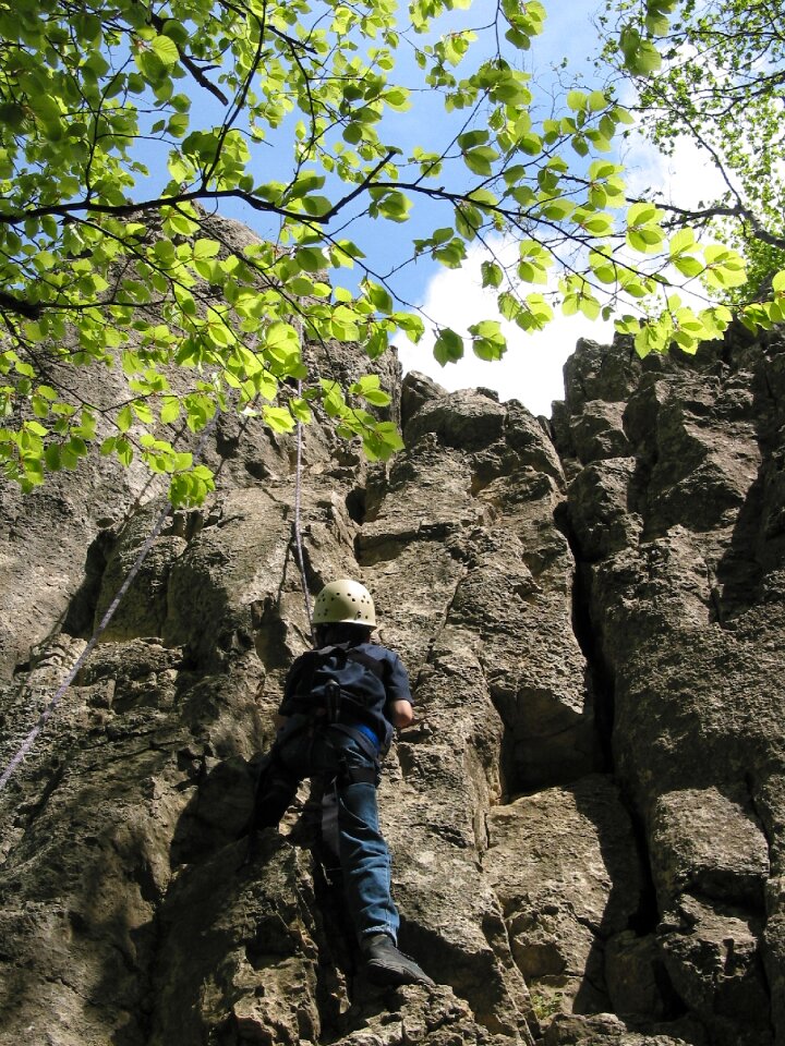 Sport steep climbing rope