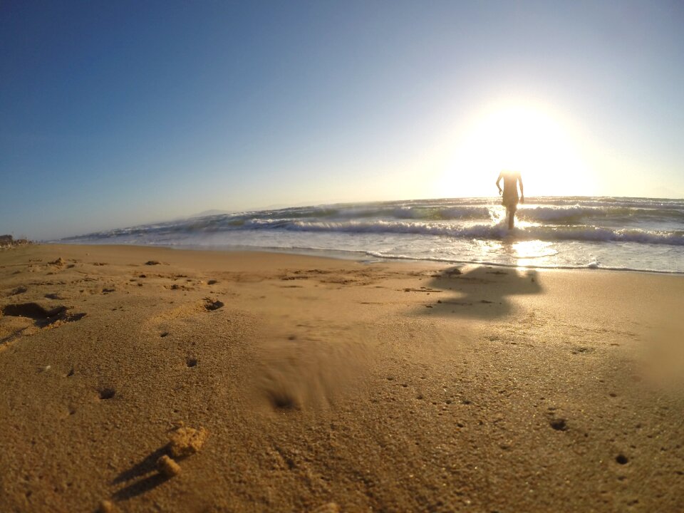 Sun sky man