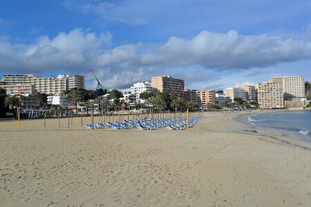 Beach sand sea photo