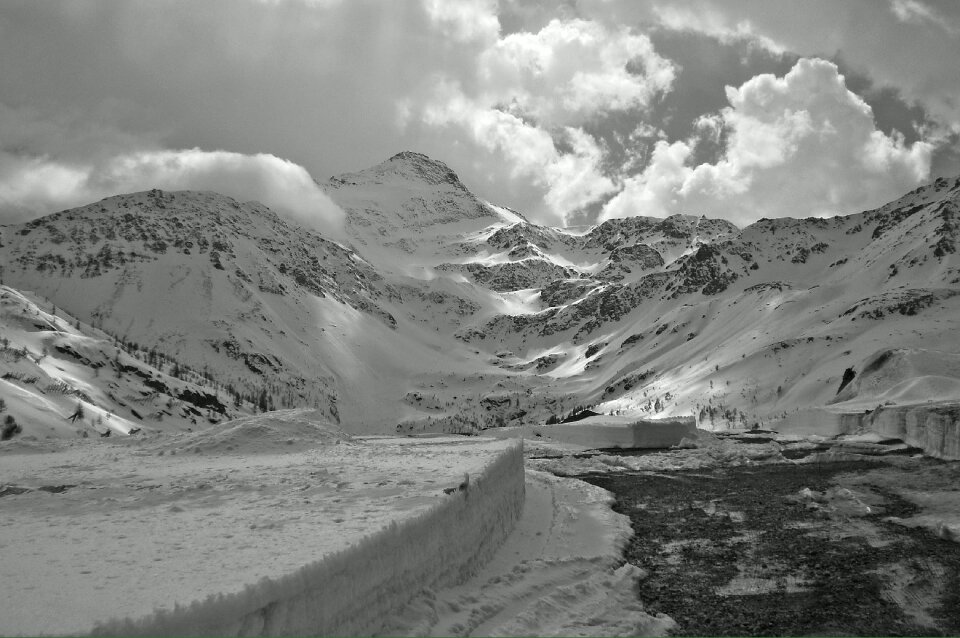 Landscape winter alps