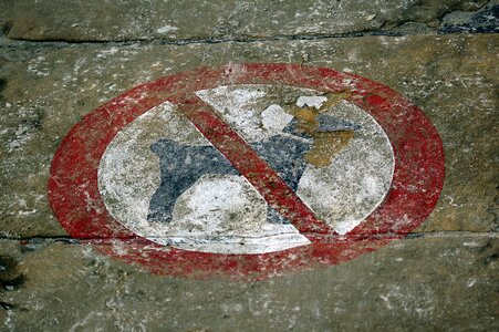 Dog ban shield prohibited