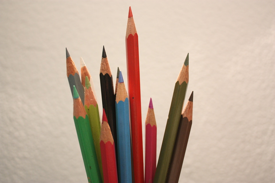 Colorful office writing