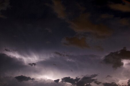 Night weather storm