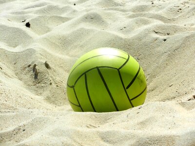 Ball sand the baltic sea photo