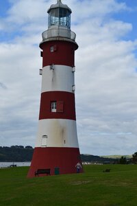 Lighthouse white red