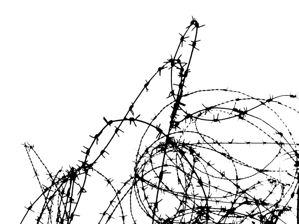 Wire protection black and white
