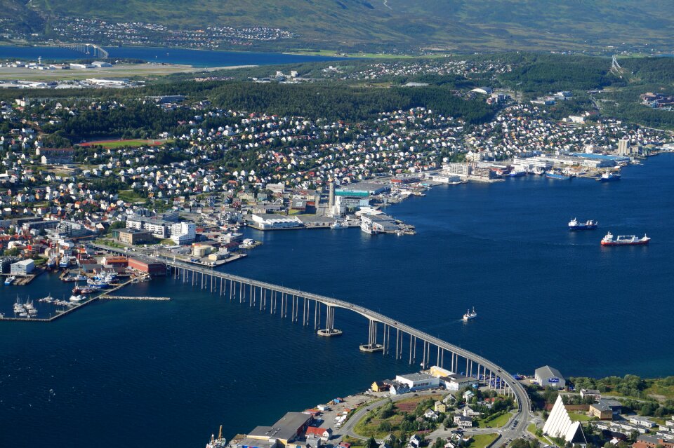 City tromso bridge norway