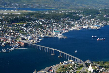 City tromso bridge norway