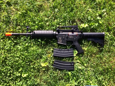 Black green gun
