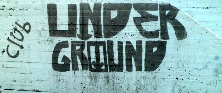 Wall vandalism city