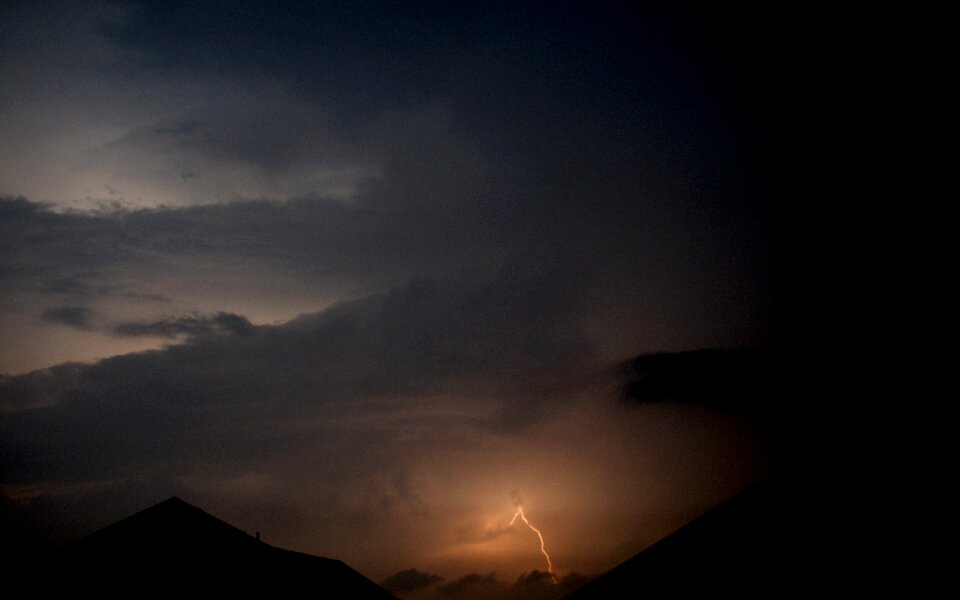 Night weather storm