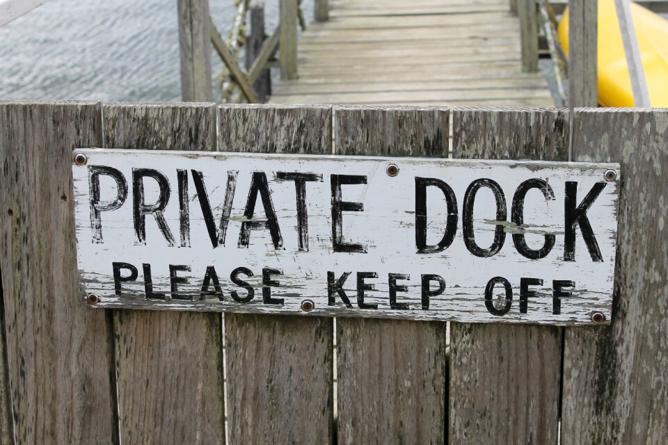 Gate private property