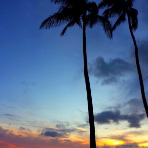 Sunset sky hawaii photo
